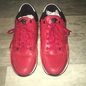 Men VERSACE Collection Running Sneakers Red/Black